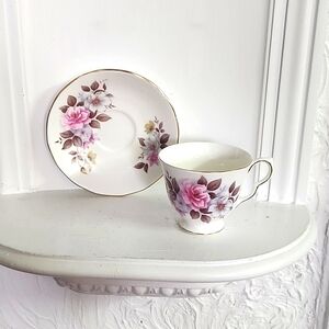 Queen Anne Bone China  Teacup and Saucer England
